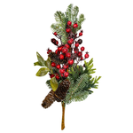 Galho Natalino Berry Enfeite P / Árvore De Natal Guirlanda