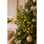 Galho Grande De Natal Berry Frutinhas Verde 60cm Tok da Casa