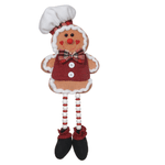 Boneco Natal Menino Sentado Gingerbread 45cm