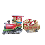 Trenzinho De Natal Kids E Pet Em Resina Decoração Natal