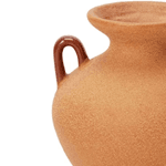 Vaso em Cerâmica com Alça e Base Redonda 10x17cm Mart 