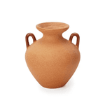 Vaso em Cerâmica com Alça e Base Redonda 10x17cm Mart 
