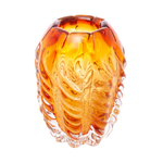 Vaso de Vidro Italy Murano Ambar 11x11x15cm