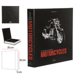 Caixa Livro Preta Decorativa Motorcycles
