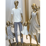 Escultura Decorativa Família Casal De Filhas
