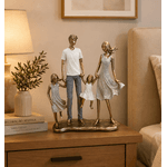 Escultura Decorativa Família Casal De Filhas