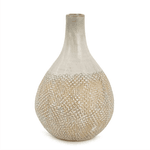 Vaso em Cerâmica Off White Mart 23cm