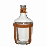 Garrafa Decorativa 38cm Espressione em Vidro Transparente