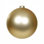 Bola De Natal Dourado Fosco 15cm Grande Decoração Árvore