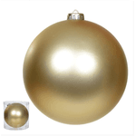 Bola De Natal Dourado Fosco 15cm Grande Decoração Árvore