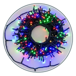 Cordao 300 Leds 8 Funções 30 Metros Colorido Cor Das Luzes Colorido Cor Do Fio Fio Verde Escuro Bivolt