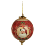 Bola Decorada Noel Vermelha Natal 36cm