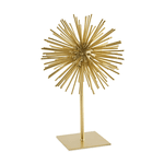Escultura Ouriço Dourado Em Metal