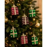 Enfeite Caixa Presentes Natal Decoração Colorido 4 Unidades