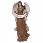 Anjo Em Resina Luxo Noel Decoração De Natal 30cm