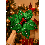 Flor Natalina Poinsetia Verde Vermelho