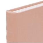 Caixa Livro em MDF e Couro Ecológico Salmão 25cm Mart