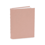 Caixa Livro em MDF e Couro Ecológico Salmão 25cm Mart