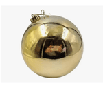Jogo 2 Bolas De Natal Dourado 12cm Grande Decoração Árvore