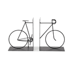 Aparador de Livros Bicicleta em Metal Preto