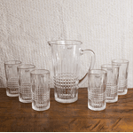 Conjunto Jarra com 6 Copos de Vidro Queen 1,5L/320ml Wolff