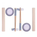 Conjunto 8 Peças de Bambu para Sushi Sakai Wolff