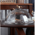 Queijeira Golden Bird 20cm com Tampa Cristal Ecológico Wolff