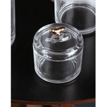 Pote com Tampa Golden Bird 7,5cm x 7cm x 8,5cm Cristal Ecológico Wolff