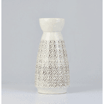 Vaso em Cerâmica Pattern Branco 25 cm