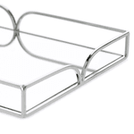 Bandeja Decorativa Prata De Metal Espelhada 35cm Mart