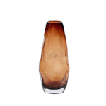 Vaso Roma em Vidro Marrom 25,5cm