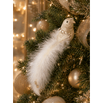 Pássaro Decorativo Dourado Enfeite Árvore Natal Grande Natalino 24cm