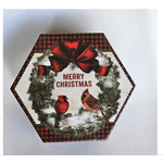 Caixa Bolas De Natal Presenteável Luxo Diversos 8cm C/14 Un
