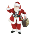 Papai Noel Colecionável Resina Fotógrafo Decoração Natal