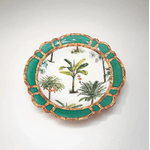 Saladeira Melamina Borda Desenho Bambu 38cm Entrecasa Verde