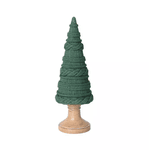 Árvore Decorativa Resina Verde Efeito Tricot Natal 25,5cm