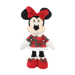Pelúcia Minnie De Natal Em Pé 36cm Vestido Xadrez Disney Colorido