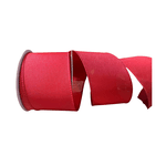 Fita Aramada Lisa Laço Natal Vermelho Linho 6,3cmx9,14m