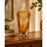 Vaso Decorativo Vidro Tipo Murano Ambar 25cm
