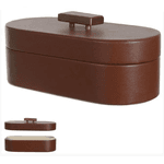 Caixa Decorativa MDF Revestimento Pu Terracota 25,5cm