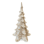 Árvore Decorativa Em Resina Gingerbread Com Leds 41cm Marrom