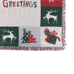 Manta Natal Tricot Decorativa 127x152 Natalina Verde