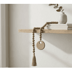 Colar De Mesa Decorativo Polirresina Bege Mart Bege