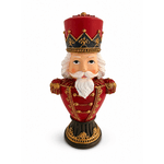 Decoração Natal Quebra Nozes 30cm Vermelho Tok Da Casa