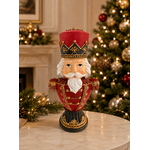 Decoração Natal Quebra Nozes 30cm Vermelho Tok Da Casa