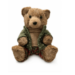 Enfeite Decoração De Natal Urso Palha 30cm Tok Da Casa