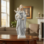 Imagem São José Em Porcelana Luxo 31cm Branco