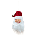 Cabeça De Papai Noel Com Gorro Tradicional Vermelho 45cm