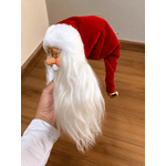 Cabeça De Papai Noel Com Gorro Tradicional Vermelho 45cm