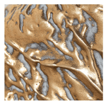 Vaso Decorativo Texturizado Em Metal Dourado 33cm